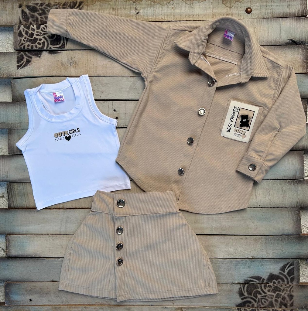 Conjunto para niñas, Conj Abby 3 piezas