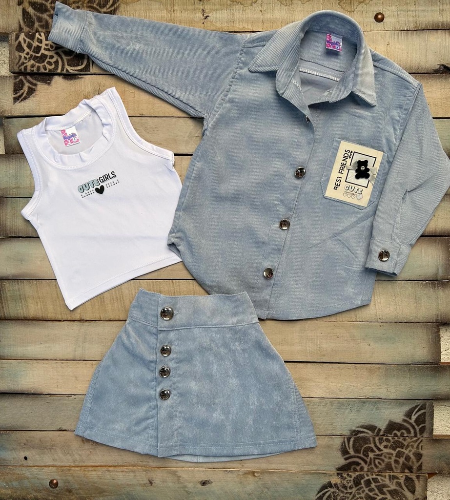 Conjunto para niñas, Conj Abby 3 piezas