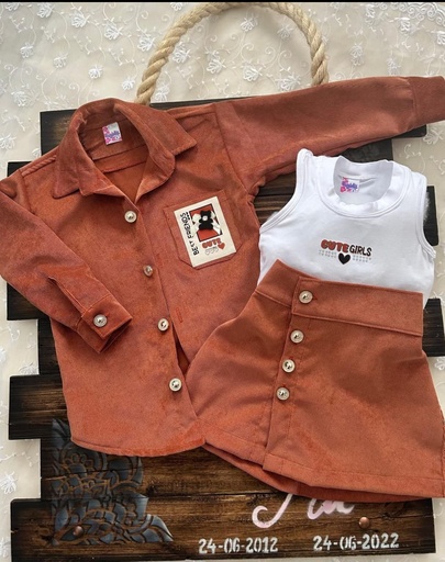Conjunto para niñas, Conj Abby 3 piezas